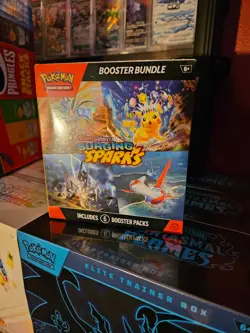 Pokemon Surging Sparks SV08 Booster Bundle TCG 6 packs free shiping - Image 1