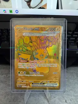 Pokemon TCG Pikachu ex 179/131 Prismatic Evolutions Holo Near Mint - Image 1
