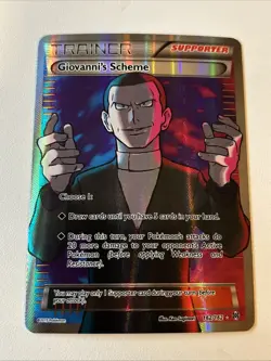 Pokemon Giovanni's Scheme (Full Art) Ultra Rare XY - BREAKthrough 162/162 NM - Image 1