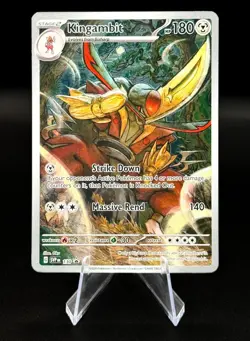 Pokemon Kingambit Illustration Promo 130 SV: Scarlet & Violet Full Art Near Mint - Image 1