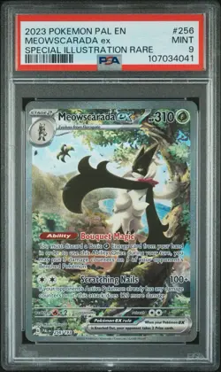 Pokemon TCG Meowscarada EX Paldea Evolved Special Illustration Rare PSA 9 - Image 1