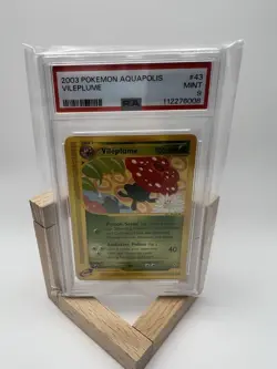 PSA 9 MINT Vileplume 43/147 RARE Aquapolis Pokemon Non-Holo - Image 1