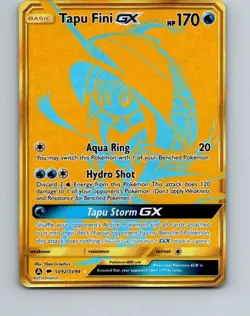 Pokemon Tapu Fini GX SV92/SV94 Sun & Moon Hidden Fates Shiny Vault Near Mint - Image 1