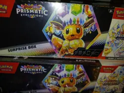 Pokemon Prismatic Evolutions Surprise Box Booster Bundle + 2 Mega Heroes Mini Ti - Image 3