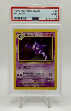 1999 Pokemon TCG Game HAUNTER Base Set 1999-2000 #29 PSA 9 MINT - Image 1