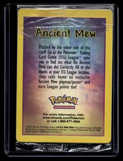 Ancient Mew 2000 Pokemon Black Star Promo Sealed - Image 1