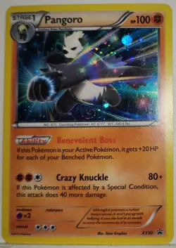 HD Fart Swirl 🌀 Pangoro XY50 Cosmos Holo Rare Pokemon TCG Black Star Promo 🌀 - Image 2