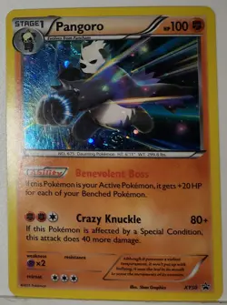 HD Fart Swirl 🌀 Pangoro XY50 Cosmos Holo Rare Pokemon TCG Black Star Promo 🌀 - Image 3