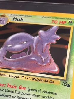 Pokemon '089 Muk 13/62 Holo Rare Vintage WOTC 1999 LP - Image 1