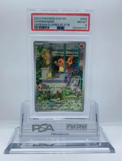 Pokemon Center Charmander Obsidian Flames Promo PSA 8 🔥 - Image 1