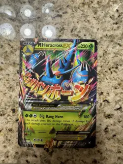 Pokemon M Heracross EX Holo 5/111 XY Furious Fists 220 HP Big Bang Horn - Image 1