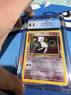 Mew 09/53 Wotc Promo Holo HUGE TAIL SWIRL CGC 8.5 - Pokemon - Black Star Promo! - Image 3