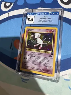 Mew 09/53 Wotc Promo Holo HUGE TAIL SWIRL CGC 8.5 - Pokemon - Black Star Promo! - Image 4