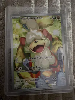 Pokemon Twilight Masquerade Hisuian Growlithe 181/167 NM - Image 1