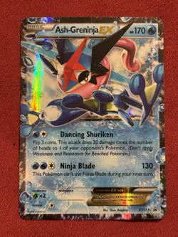 Ash-Greninja EX XY133 Black Star Promo Pokemon TCG HP - Image 1