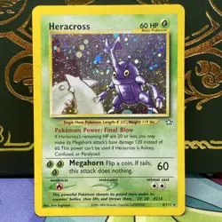 Pokemon Heracross 6/111 Neo Genesis Holo Rare MP - Image 1
