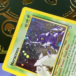Pokemon Heracross 6/111 Neo Genesis Holo Rare MP - Image 3
