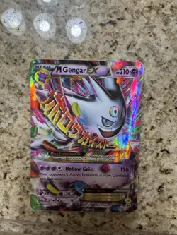 Pokemon M Gengar EX Mega Promo Holo XY166 XY 210 HP Hollow Geist 120 Attack - Image 1