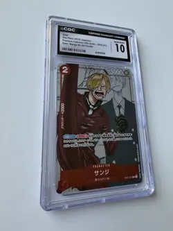 One Piece CCG Sanji OP01-013 Promo Card Japanese CGC 10 Gem Mint - Image 2
