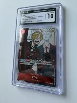 One Piece CCG Sanji OP01-013 Promo Card Japanese CGC 10 Gem Mint - Image 3