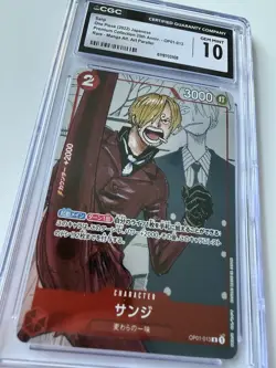 One Piece CCG Sanji OP01-013 Promo Card Japanese CGC 10 Gem Mint - Image 4