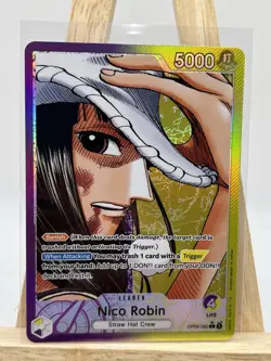 One Piece Emperors in the New World Nico Robin OP09-062 Parallel Alt Leader NM+ - Image 3