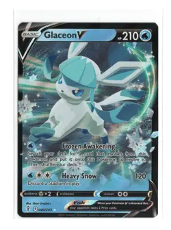 Glaceon V SWSH07 Evolving Skies | NM Pokemon Card - Image 1