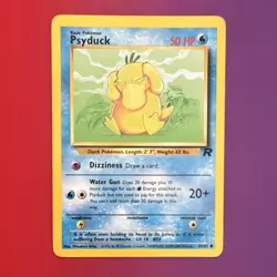 Pokemon Psyduck 65/82 Team Rocket Regular Common Basic HP50 English Card - Image 1