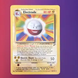 Pokemon Electrode 025/130 Base Set 2 Regular Rare Stage 1 HP80 English Card - Image 1