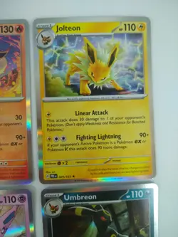 Pokemon Eeveelution Card Lot Holos–Eevee Flareon Jolteon Vaporeon Espeon Umbreon - Image 4