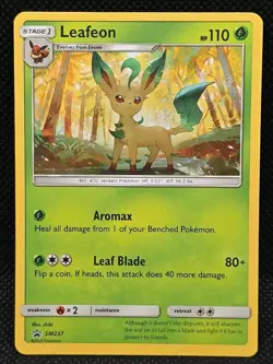 Leafeon SM237 Black Star Promo 2020 Pokemon Card - Image 1