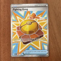 Pokemon TCG Trainer Fighting Gong Mega Evolution 168/132 Ultra Rare NM Card - Image 1
