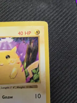 Pikachu 058/102 Base Set (Shadowless) Regular Pokemon Card Yellow Cheeks LP - Image 3