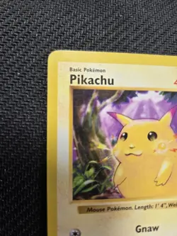 Pikachu 058/102 Base Set (Shadowless) Regular Pokemon Card Yellow Cheeks LP - Image 4