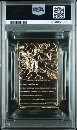 1999 BURGER KING POKEMON GOLD CARDS CHARIZARD PSA 8 - Image 2