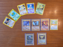 Pokemon-(GERMAN) 11 Card Lot - Vintage: Base Set Holo Zapdos, Team Rocket, Neo's - Image 1