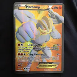 Machamp EX Holo Pokemon Card 90 Full Art, 90 /98, XY-Ancient Origins - Image 1