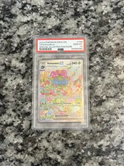 Pokemon TCG Venusaur EX Scarlet & Violet 151 Card 198/165 PSA 10 - Image 3