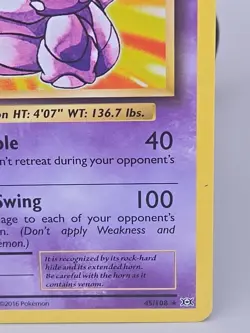 Nidoking 45/108 Evolutions Non Holo Exclusive Rare Pokemon Card - Image 4
