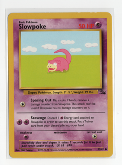 Slowpoke Set of 2 Vintage Cards Team Rocket & Fossil LP - Image 4