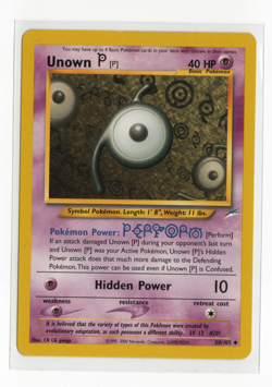 Unown Set of 3 (K 58/64 Neo Revelation) (T P 88/105 58/105 Neo Destiny) LP - Image 4