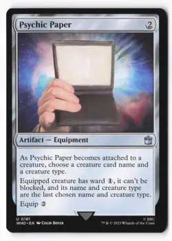 Psychic Paper U MTG Universes Beyond: Doctor Who NM Magic - Image 1