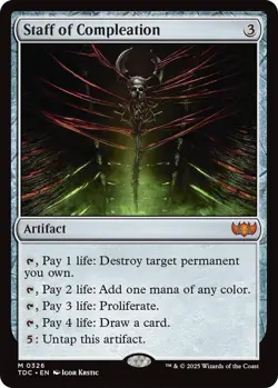 Staff of Compleation (M) Commander: Tarkir: Dragonstorm 326 NM - Image 1