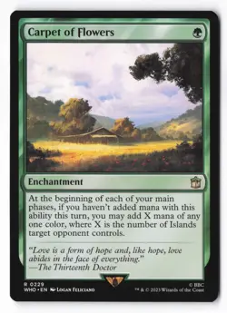 Carpet of Flowers R MTG Universes Beyond: Doctor Who NM Magic - Image 1