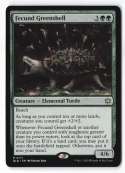 Fecund Greenshell R MTG Bloomburrow 171 NM - Image 1