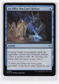 An Offer You Can't Refuse U Foundations 160 NM MTG Magic - Image 1
