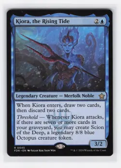 4x Kiora, the Rising Tide R Foundations 45 NM MTG Magic - Image 1