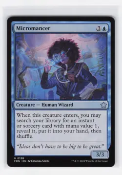 4x Micromancer U Foundations 158 NM MTG Magic - Image 1