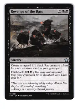 4x Revenge of the Rats U Foundations 67 NM MTG Magic - Image 1