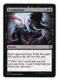 Exsanguinate U Foundations 173 NM MTG Magic - Image 1